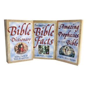 Bible Reference Set of 3 Books Facts People Places Events Prophecies Dictionary